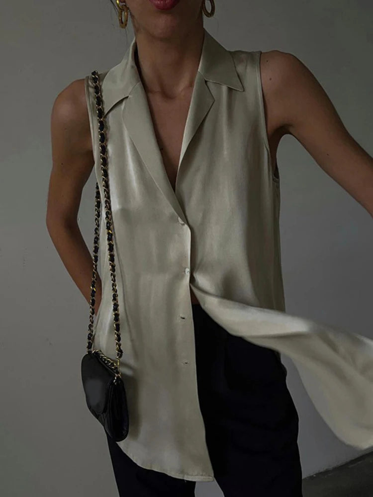 Sleeveless Off Shoulder Blouse