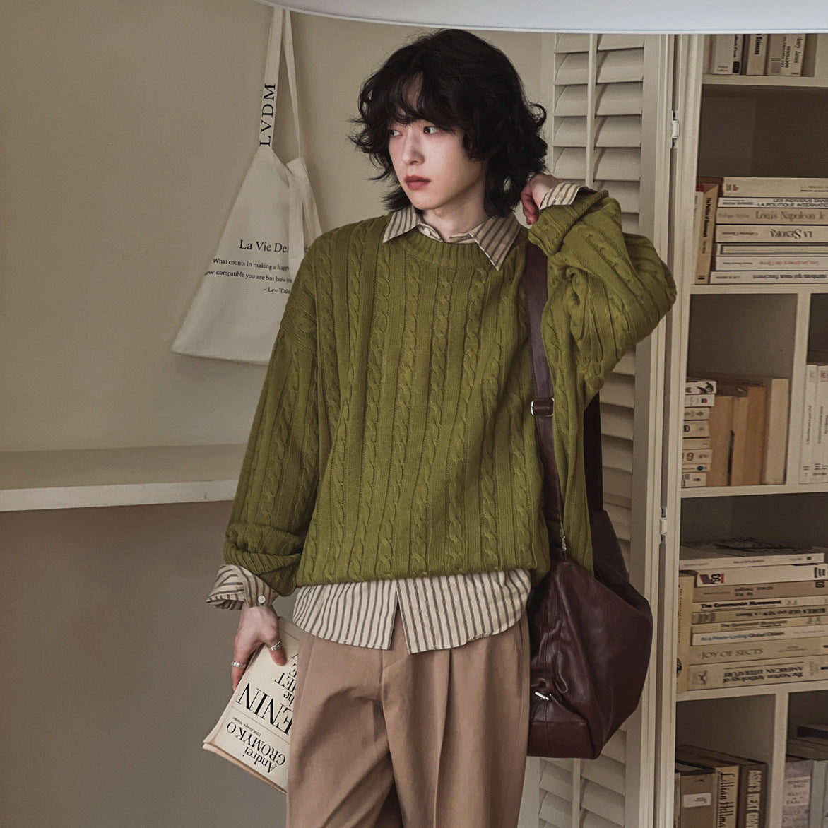 Knit Crewneck Sweater Men