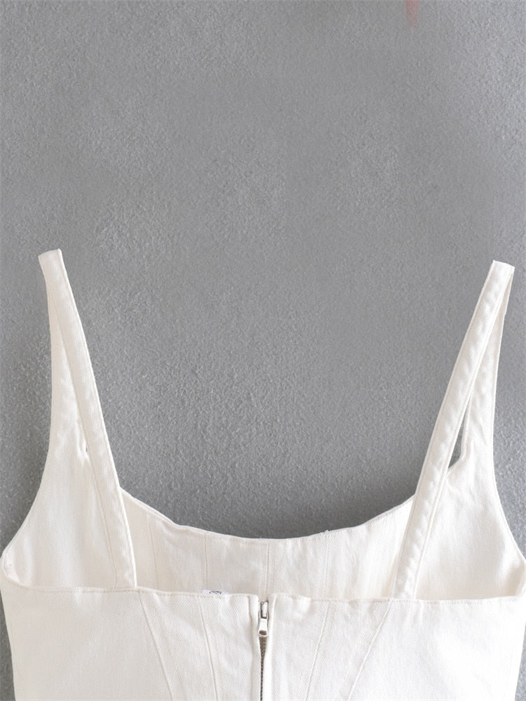 Corset Slim Cropped Tops