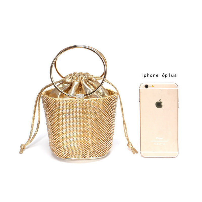 Diamond-Studded Evening Clutch Bag