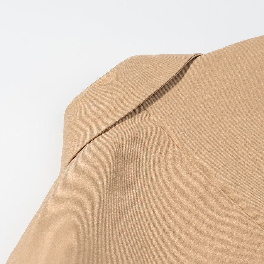 Button long coat