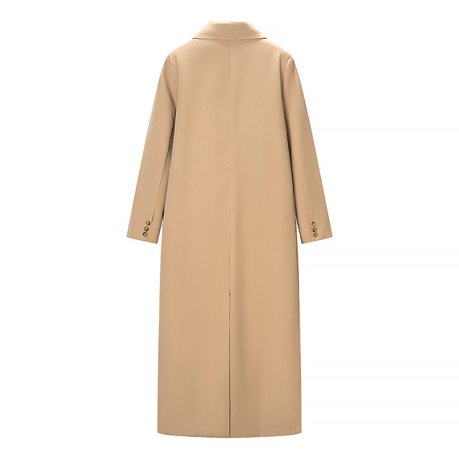 Button long coat