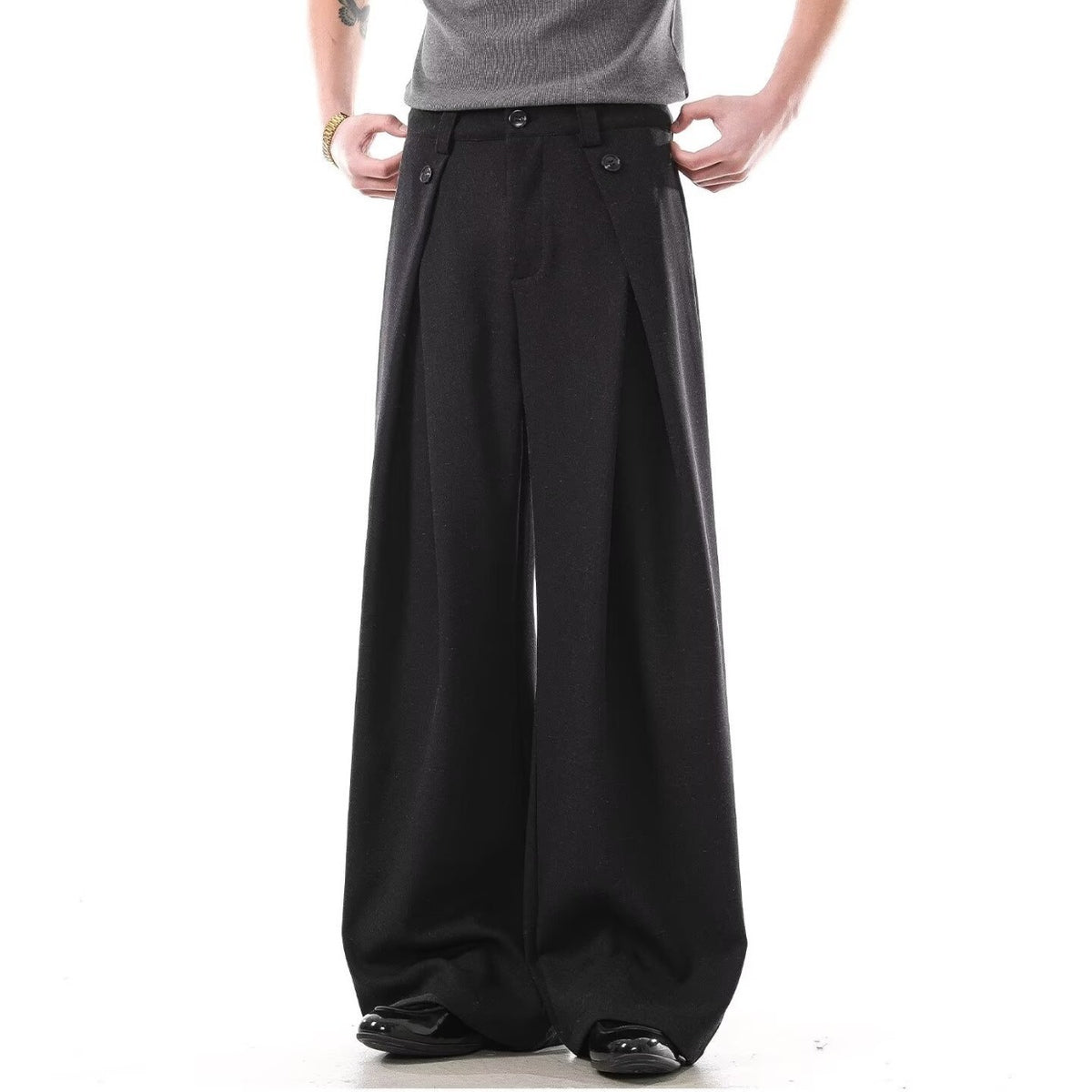 Double Pleat A-Line pant for Men
