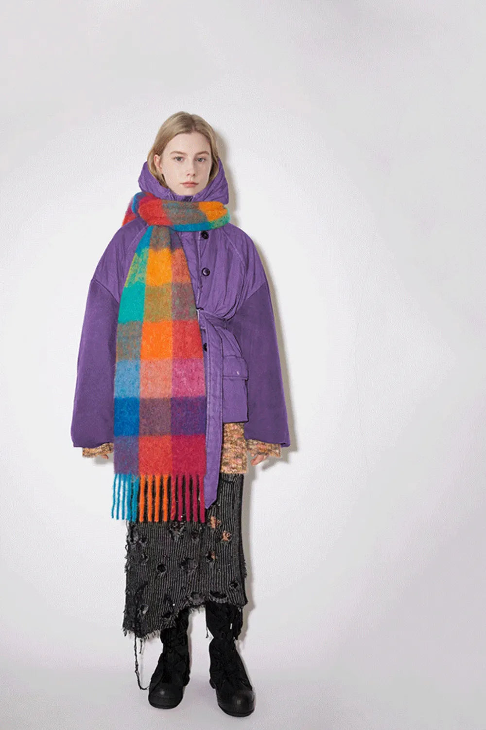 Thermal Fringe Contrast Scarf