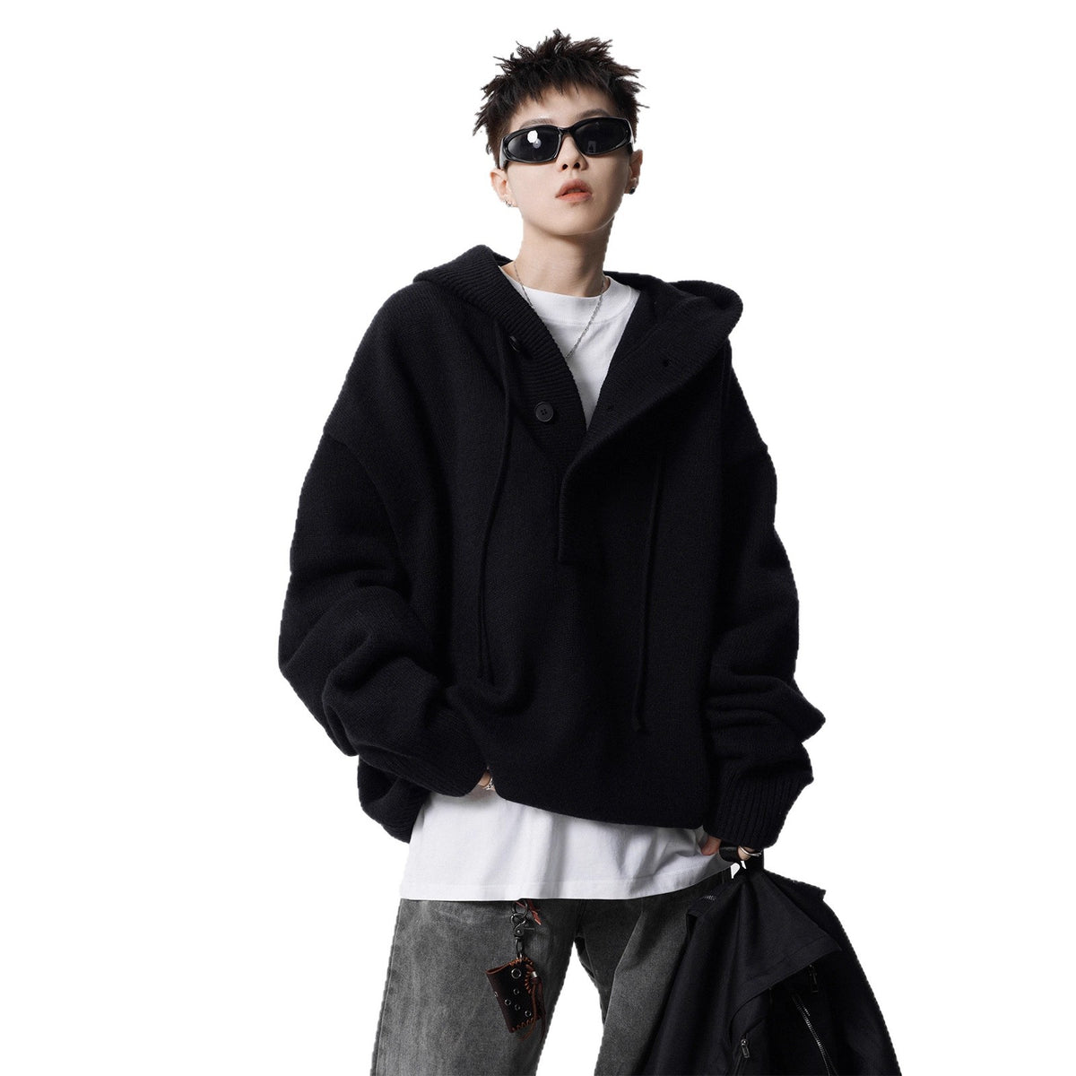 Hooded Knit Sweater for Men