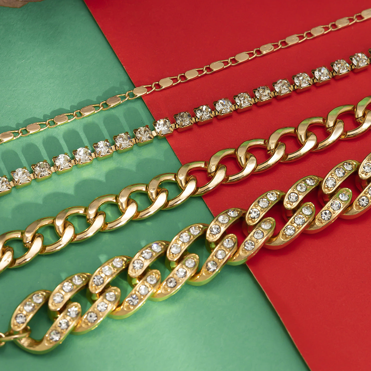 Stacked Metal Smooth Bracelet for Women