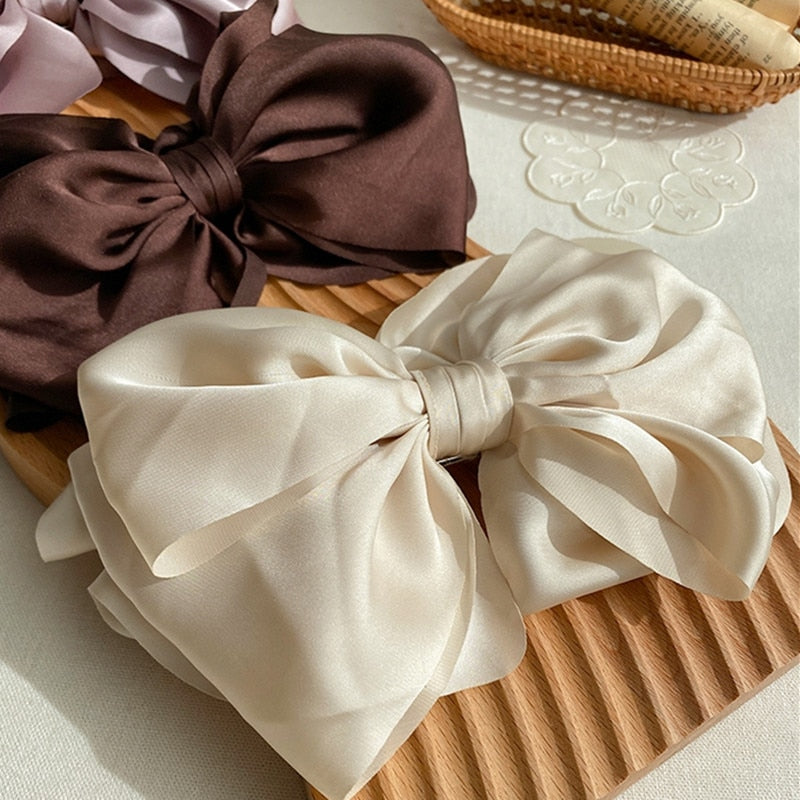 Velvet Bowknot Hair Clips