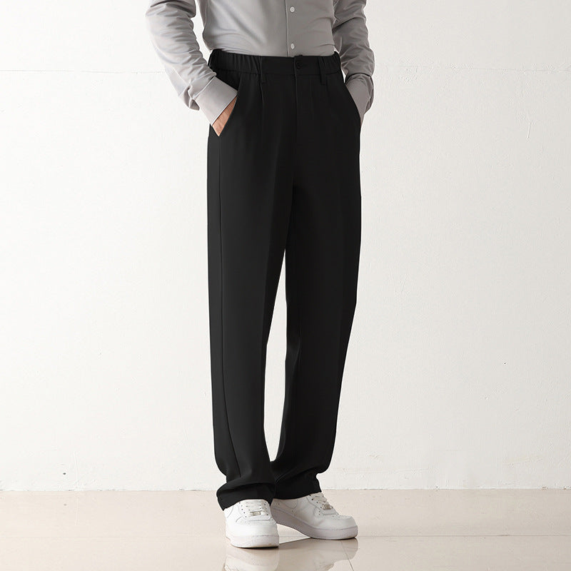Comfortable ironless suit pants for men