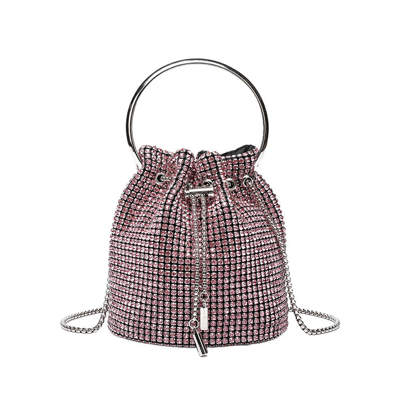 Diamond bucket bag