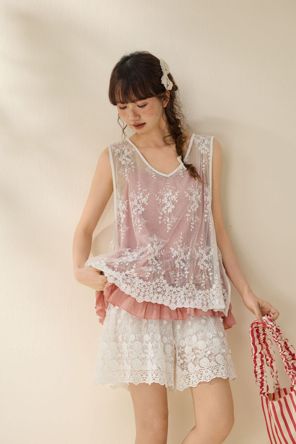Lace shorts for women