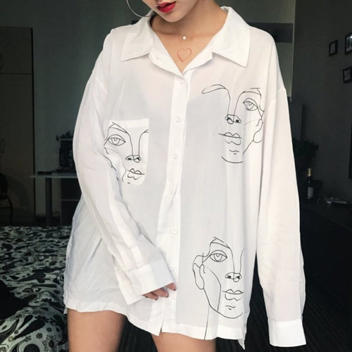 Cotton Face Printing Full Sleeve Long Shirts
