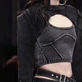 Streetwear Denim Two Piece Set