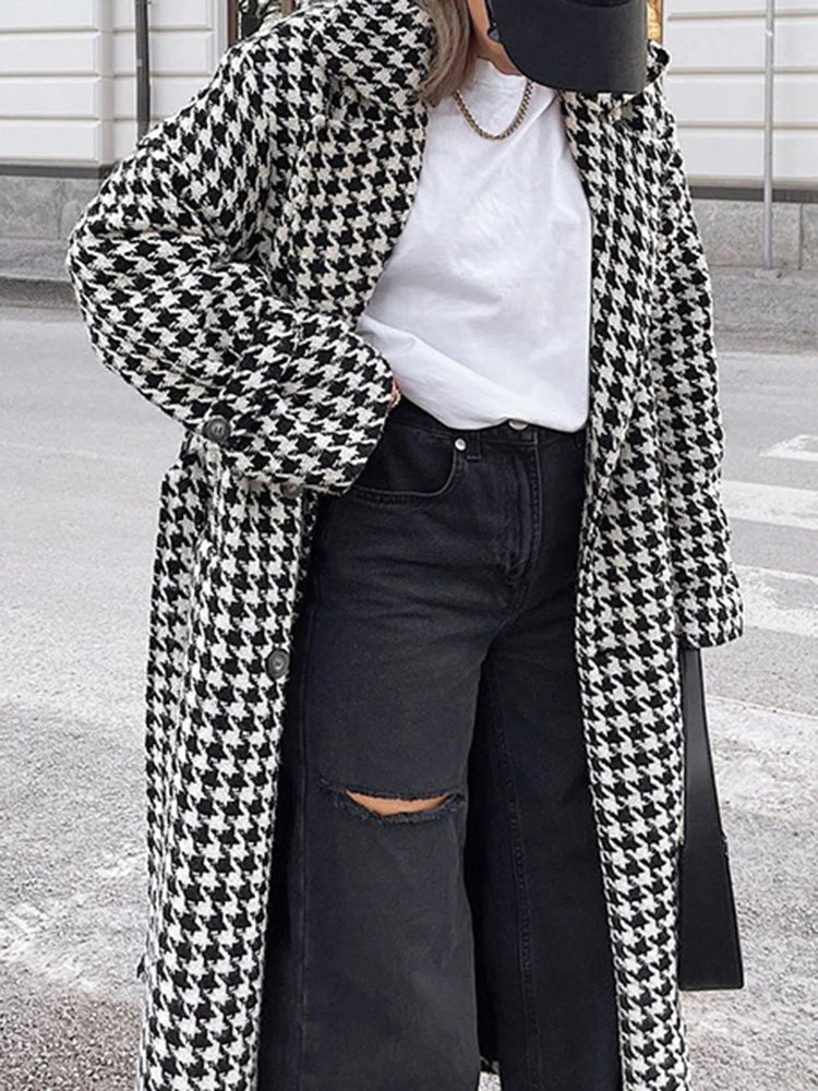 Patchwork Lace Up Coats