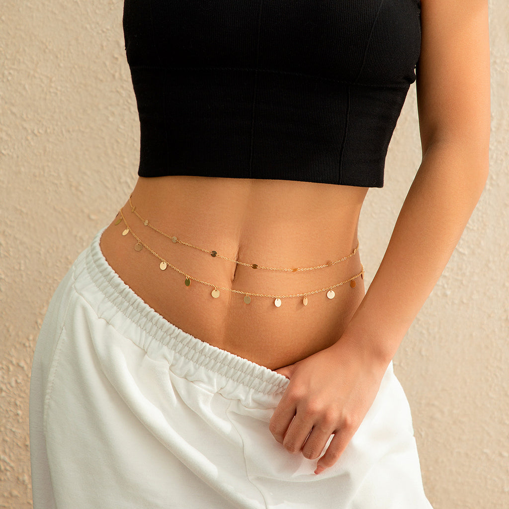 Double layered waist chain