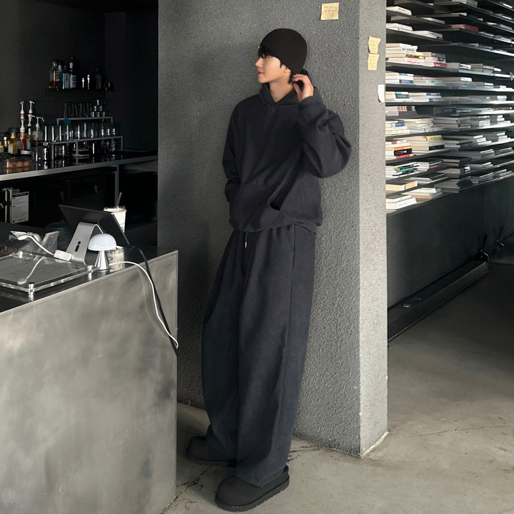 Hooded Sweatshirt and Straight Leg Pants for men