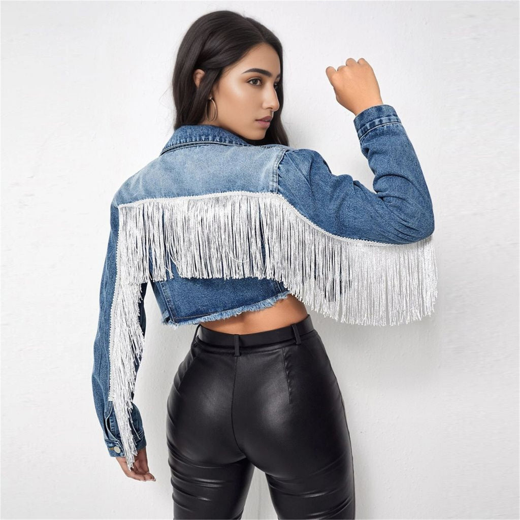 Women's denim short jacket