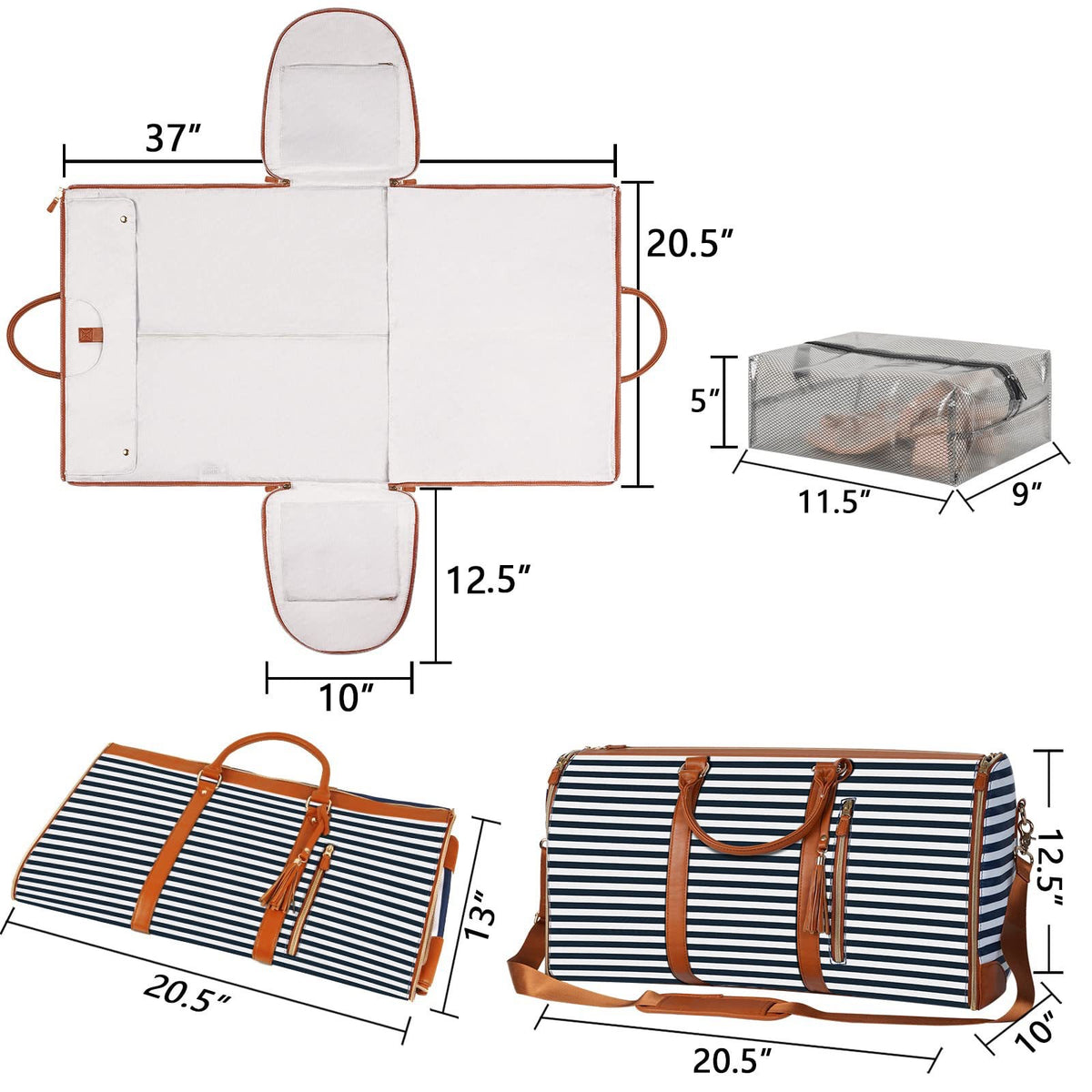 Multifunctional travel luggage bag