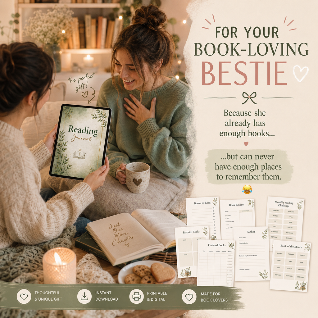 Reading journal printable book tracker