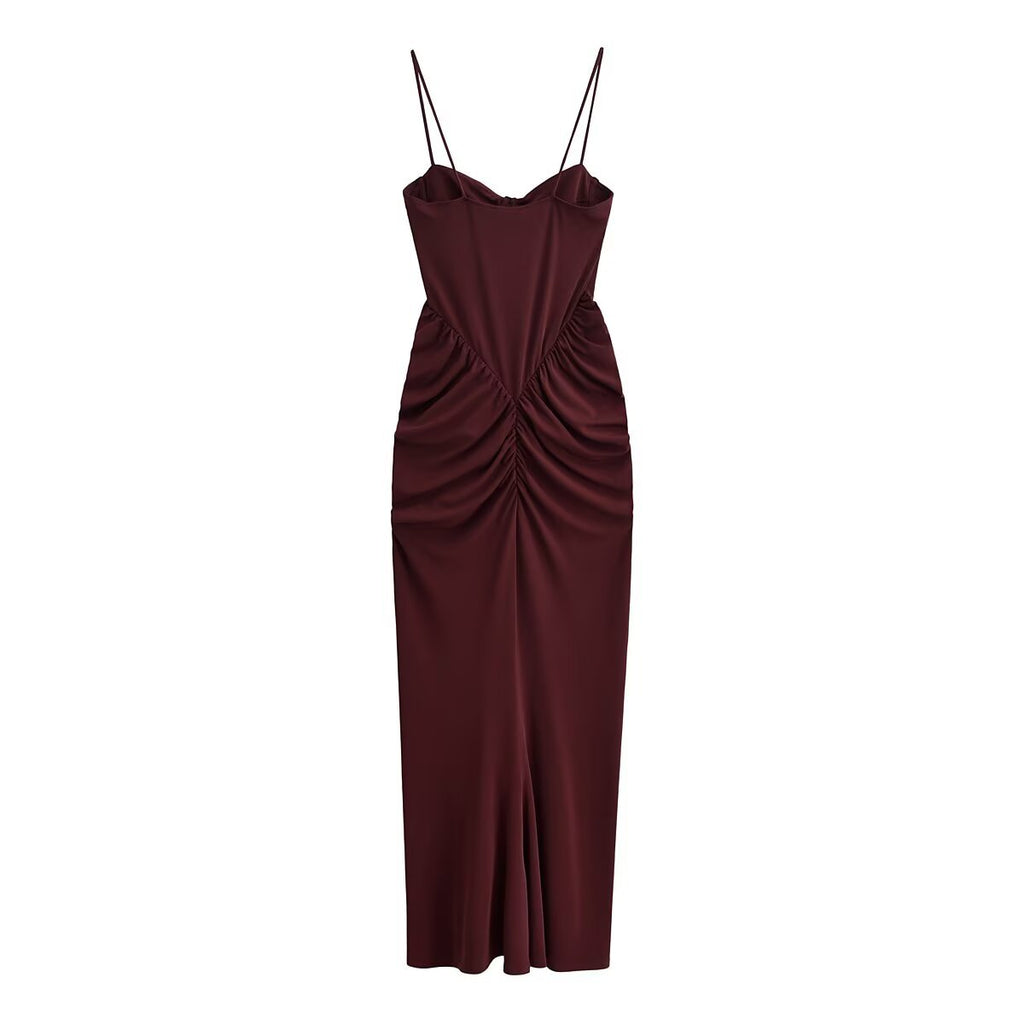 Wrinkled corset dress