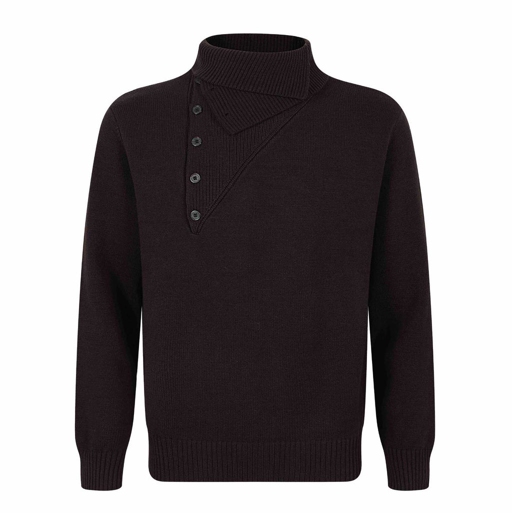 Double-Layered High Neck Long Sleeve Knitwear
