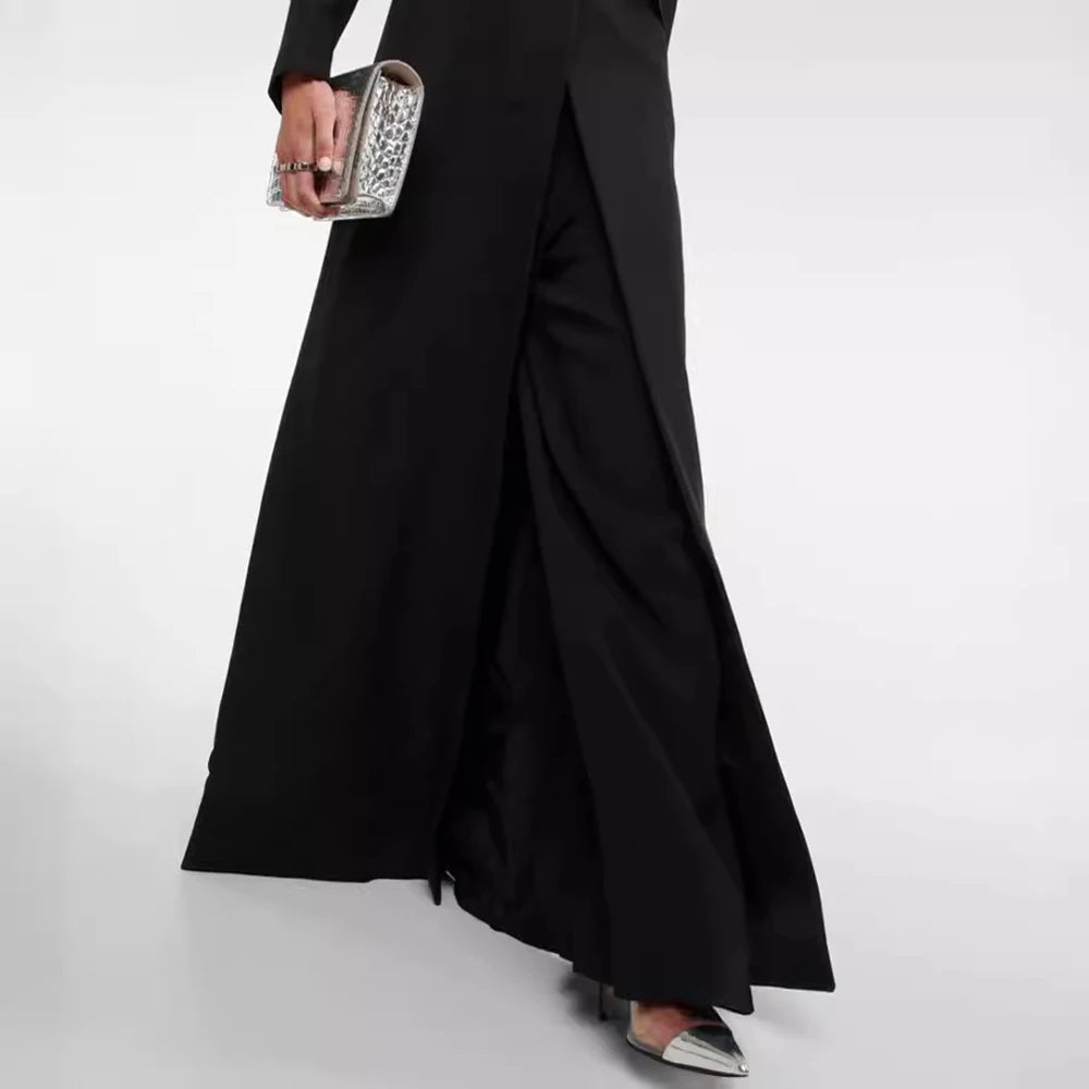 Solid Long Blazers For Women