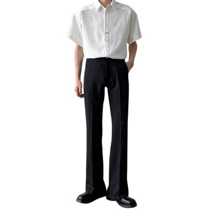 High-Drape Straight Leg Formal pants