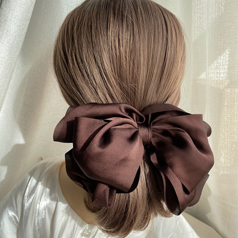 Velvet Bowknot Hair Clips