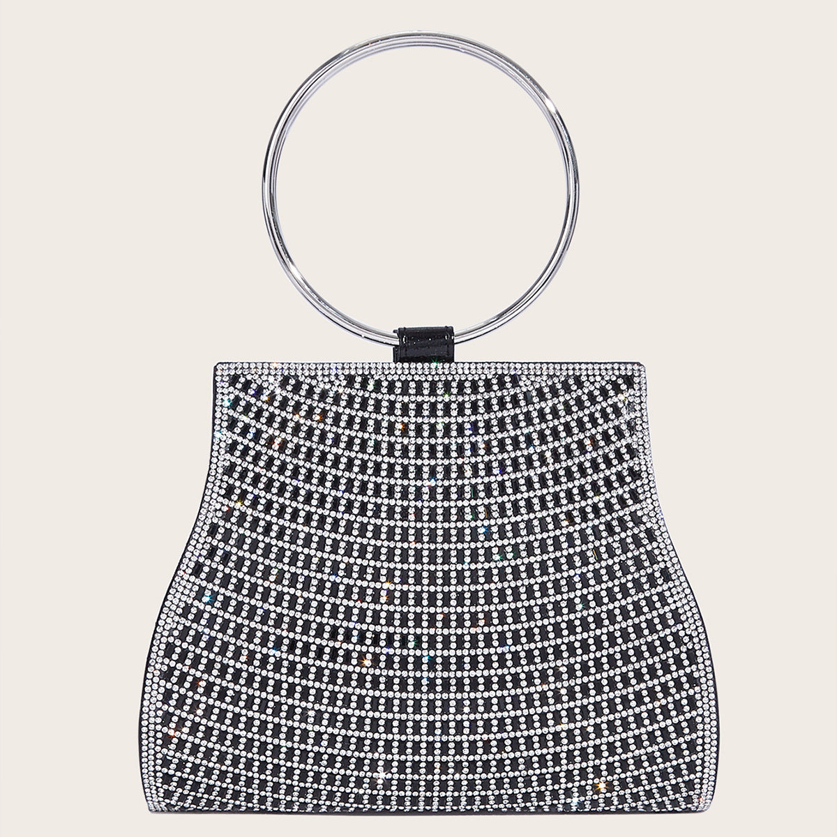 Diamond bag magnetic buckle chain bag