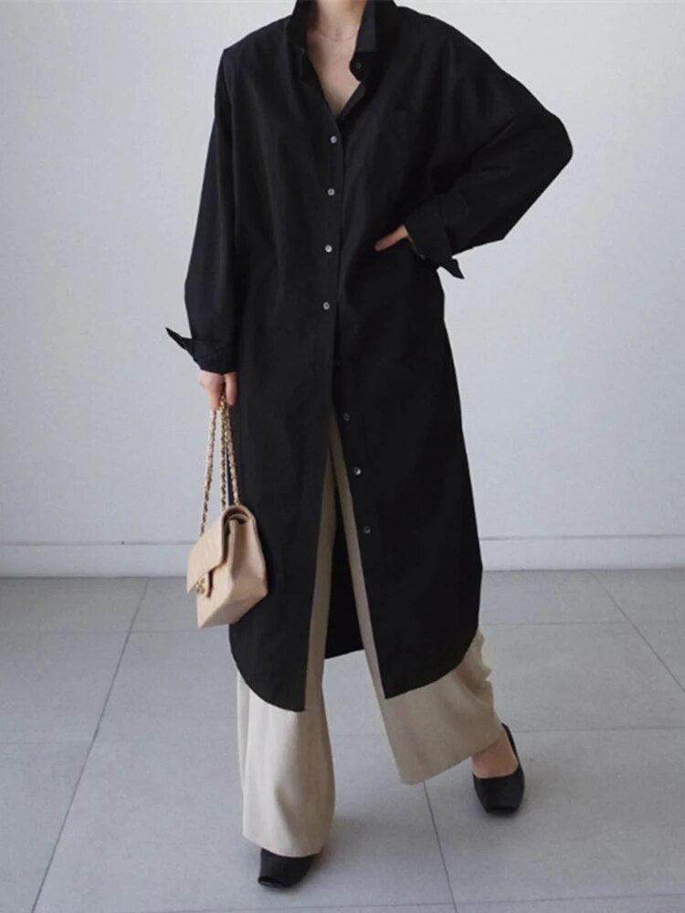 Long Sleeve Loose Fit Shirt