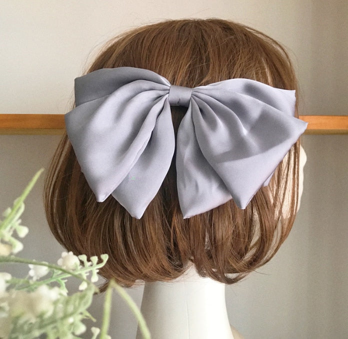 Velvet Bowknot Hair Clips