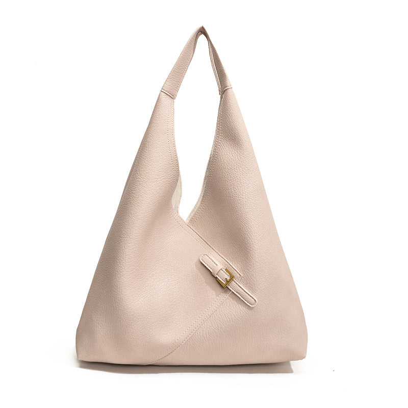 Solid  leather tote bag