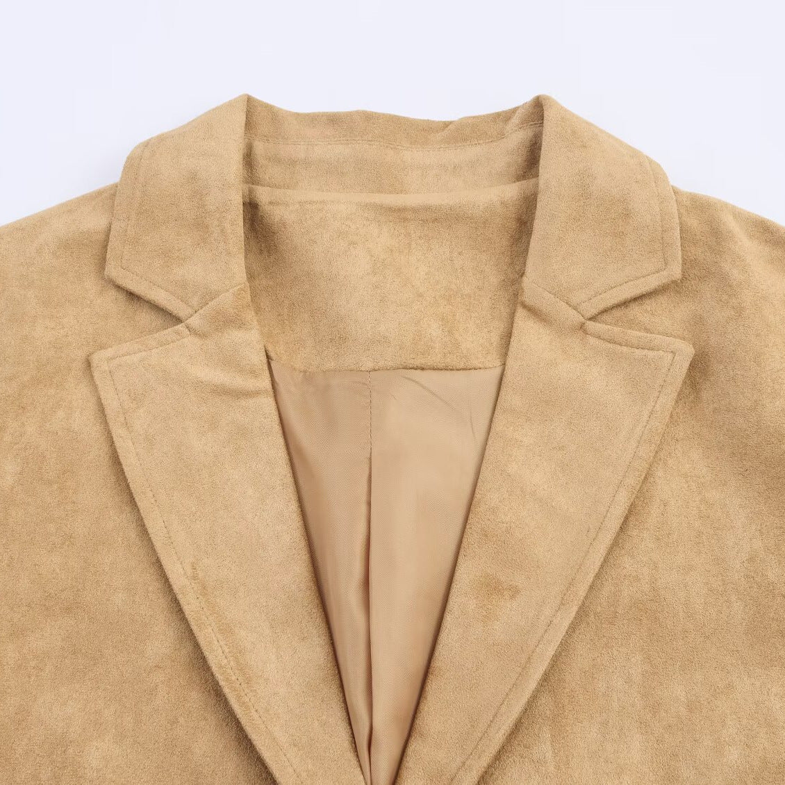 Anti suede long coat