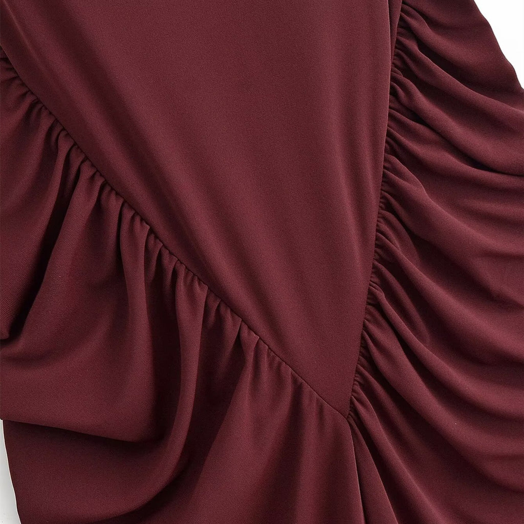 Wrinkled corset dress