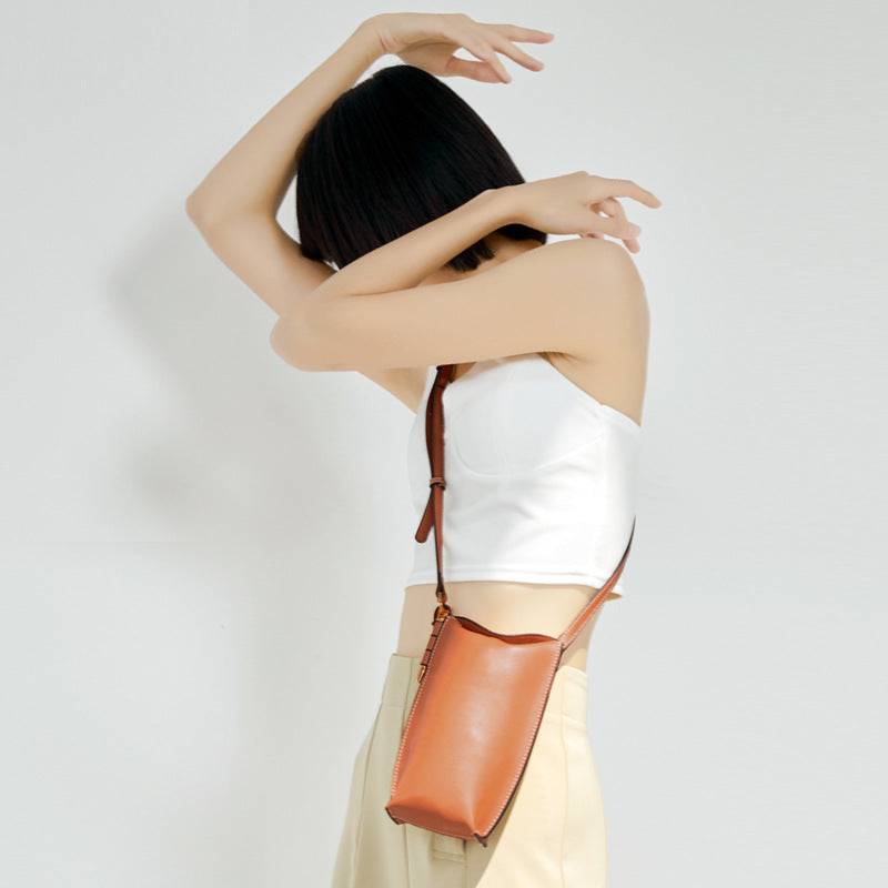 Mini Retro Leather Shoulder Bag