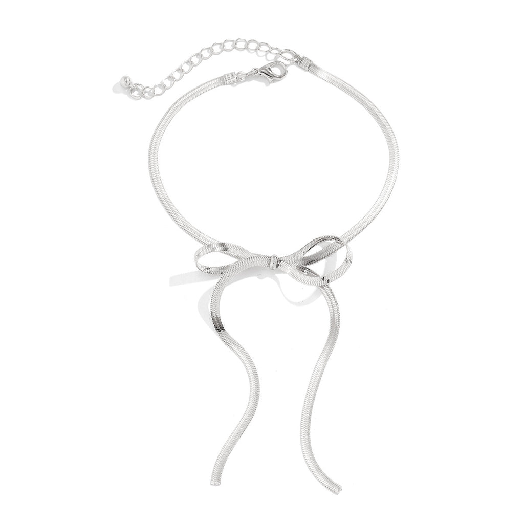 Butterfly bow long Anklet