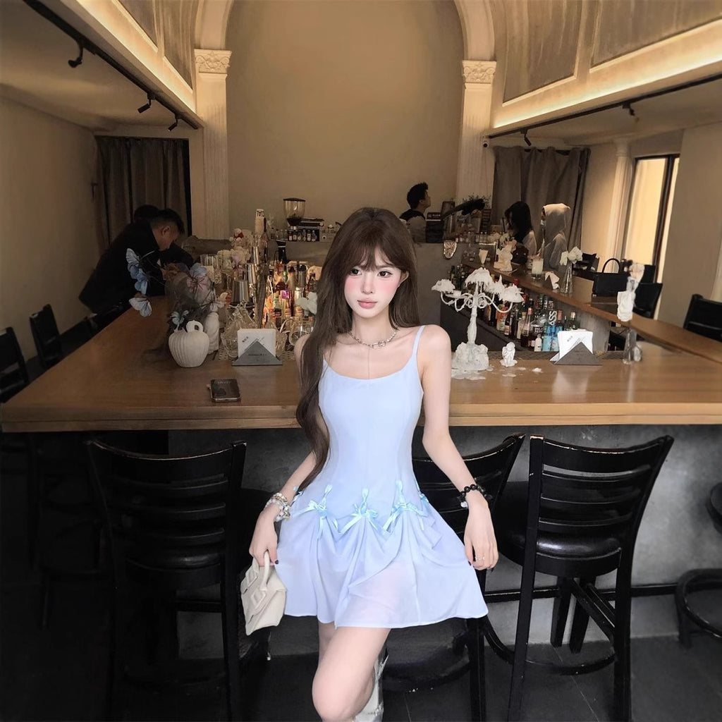 One Dress Multiple Wears Bow Strap Dress