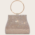 Diamond bag magnetic buckle chain bag