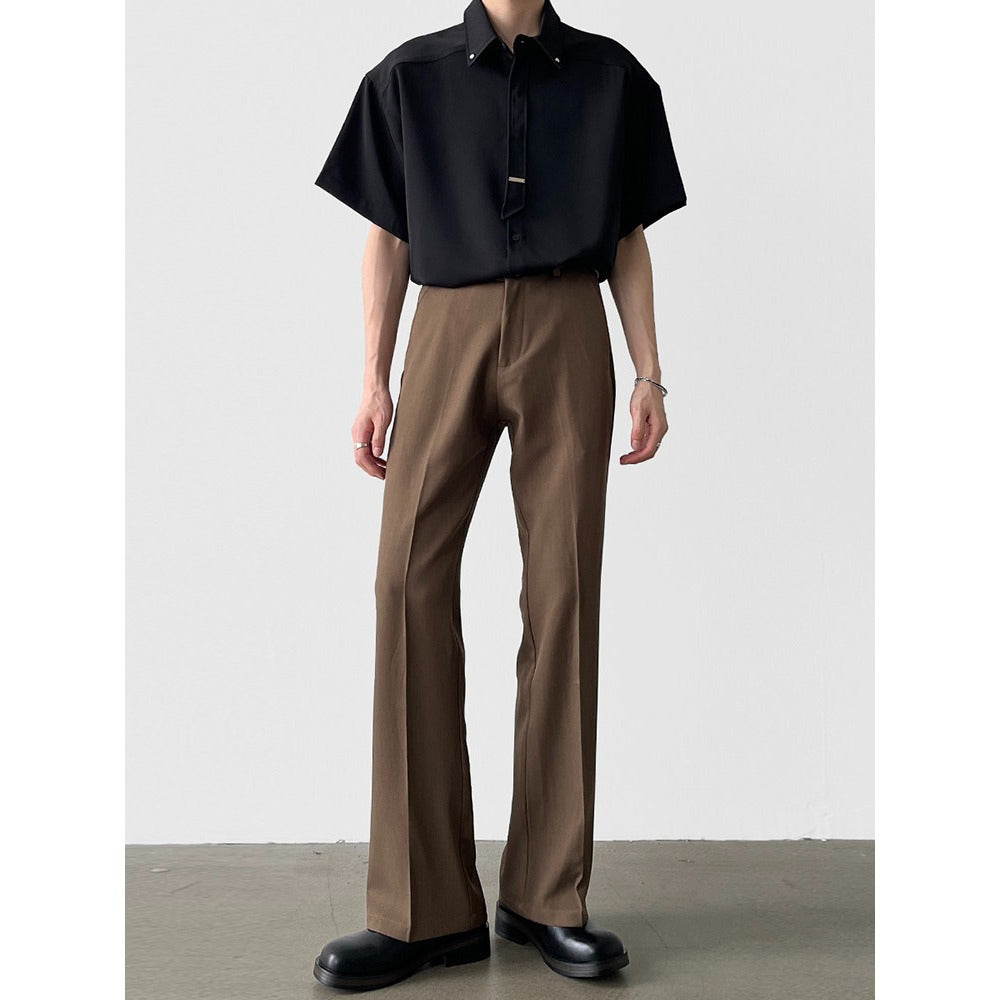High-Drape Straight Leg Formal pants