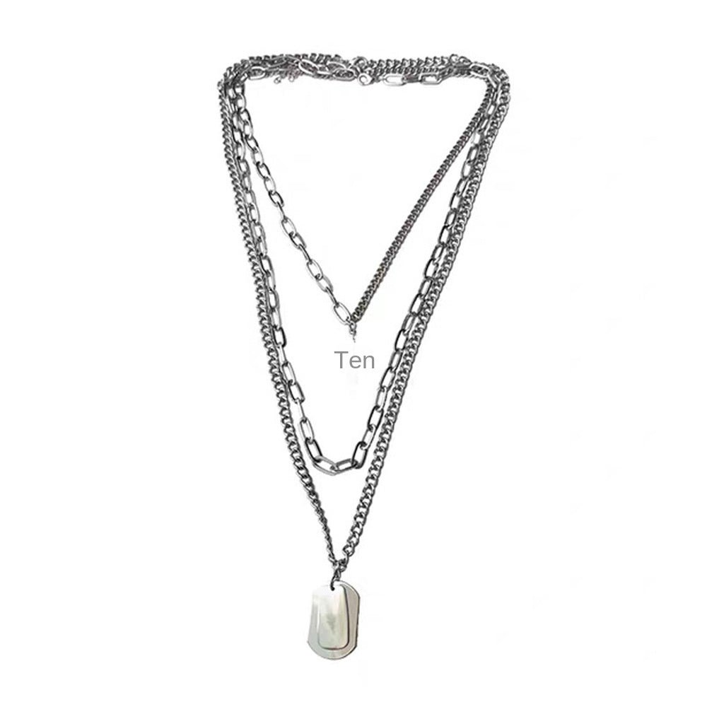 Hip-hop style cross necklace