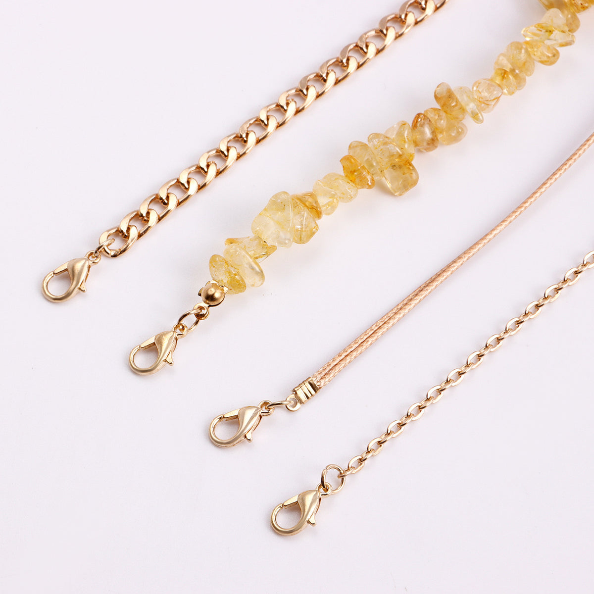 Woven shell anklet