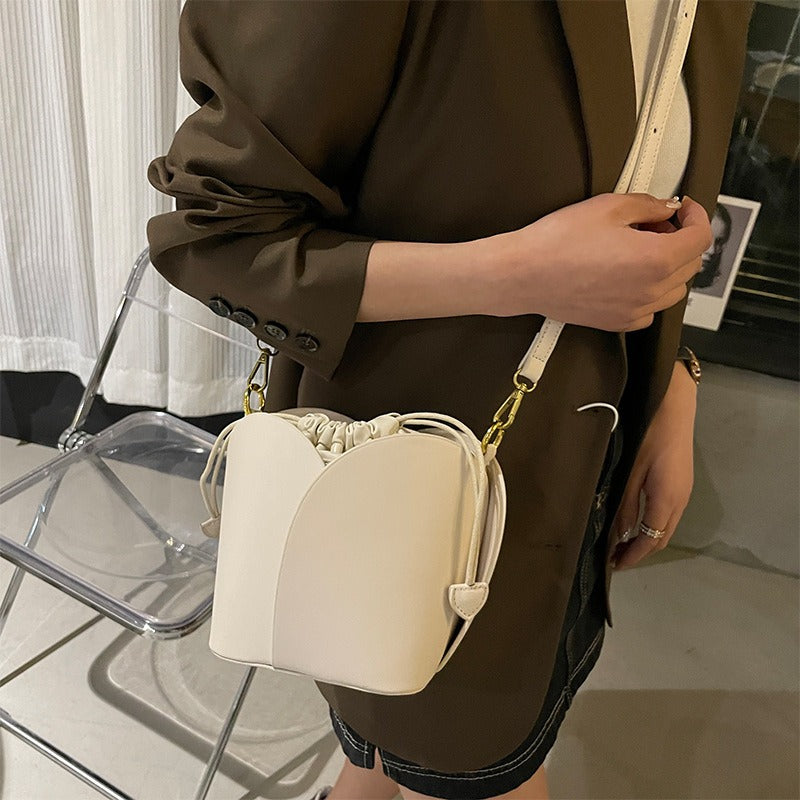 Women's Petal Soft Drawstring Bucket Bag
