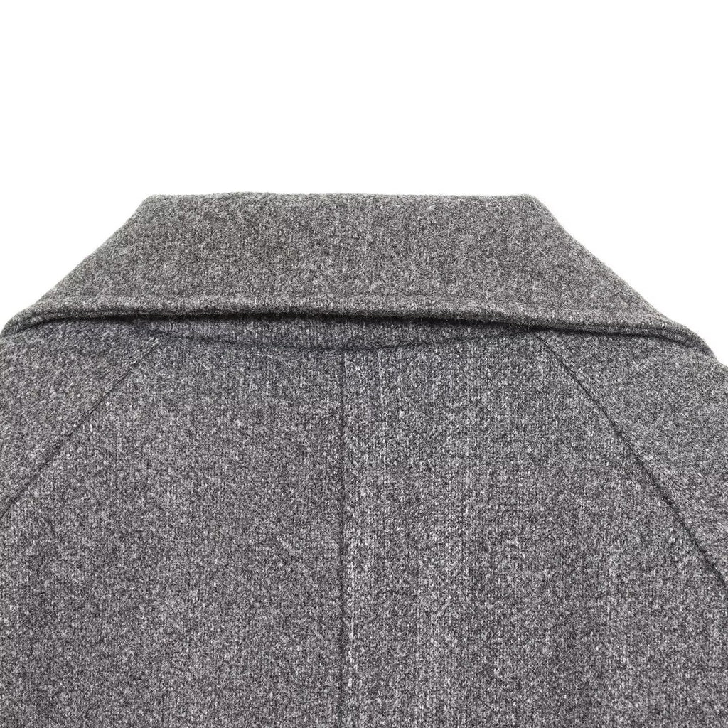 Woolen waistband long coat