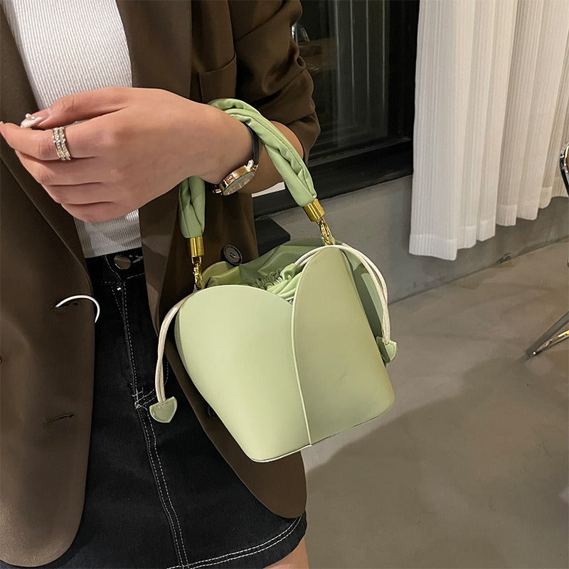 Women's Petal Soft Drawstring Bucket Bag