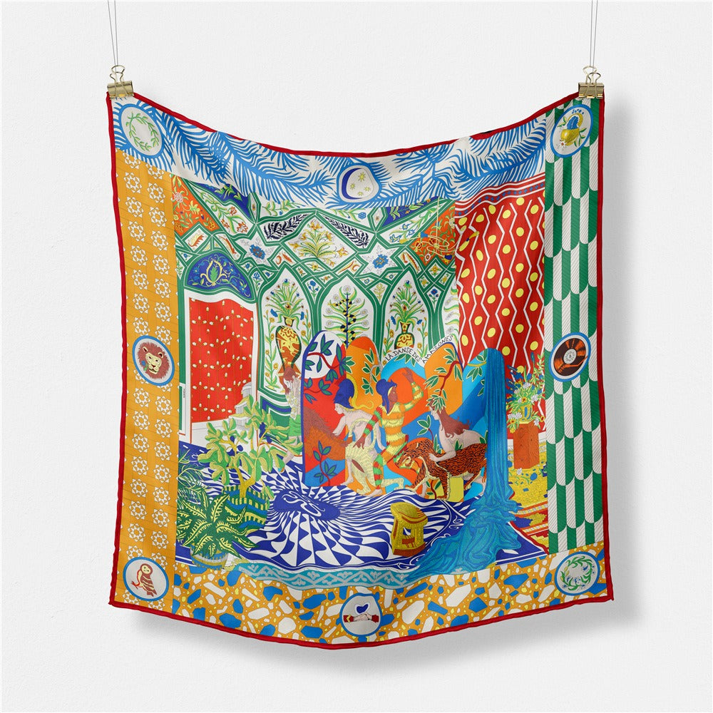 Palace Lady Knight Small Square Scarf