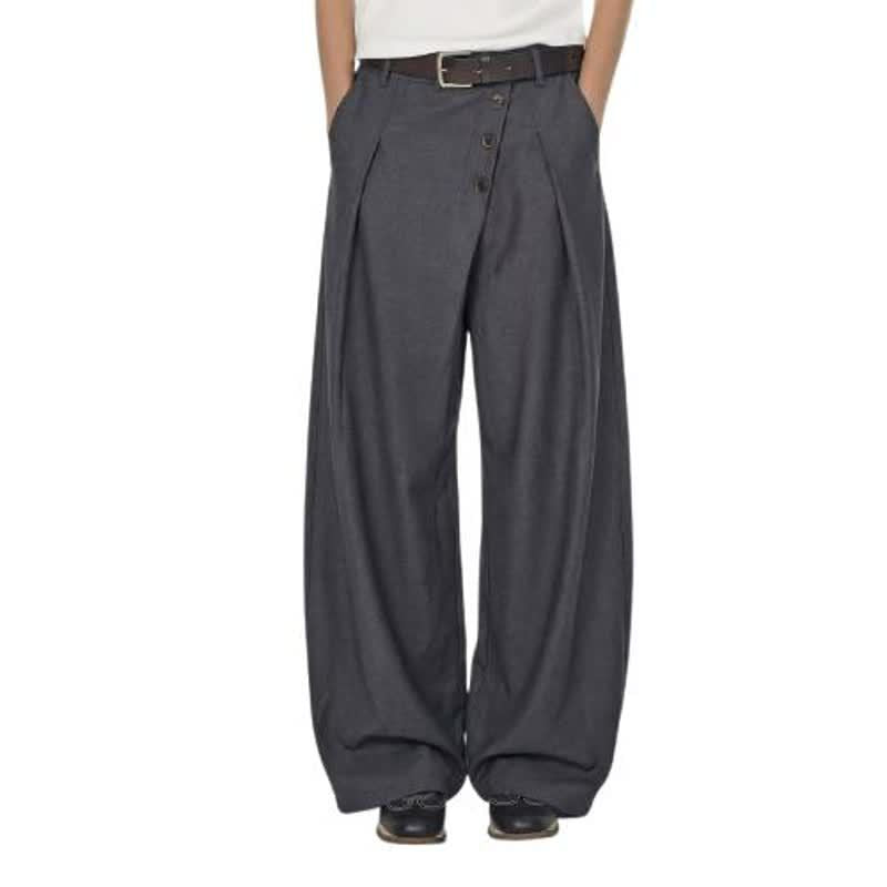 Design Buttoned Slash Cut pants for Men