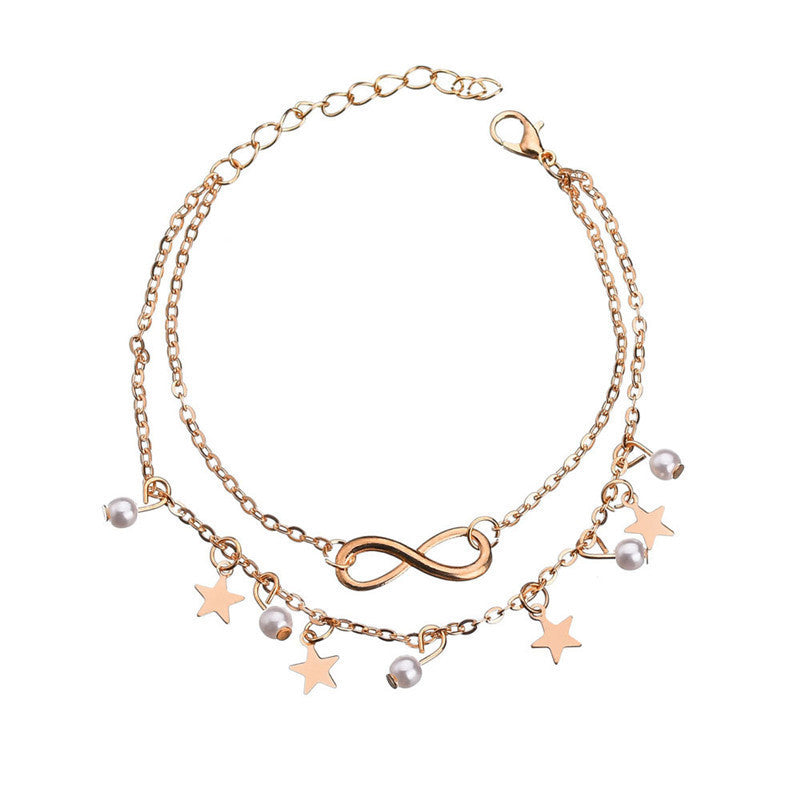 Double Layer Beach Anklet