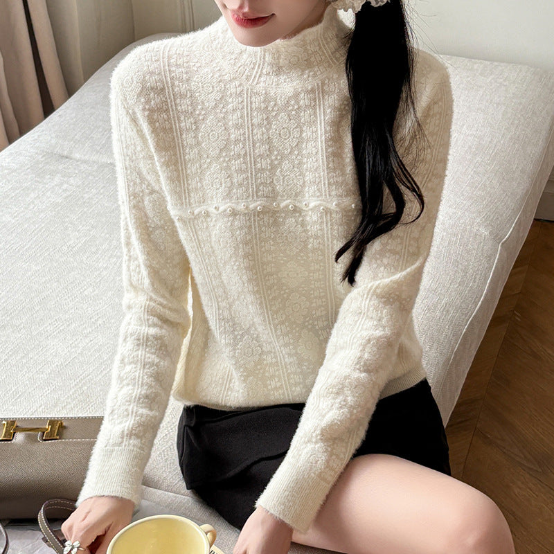 Sweet Pearl Lace Knitwear