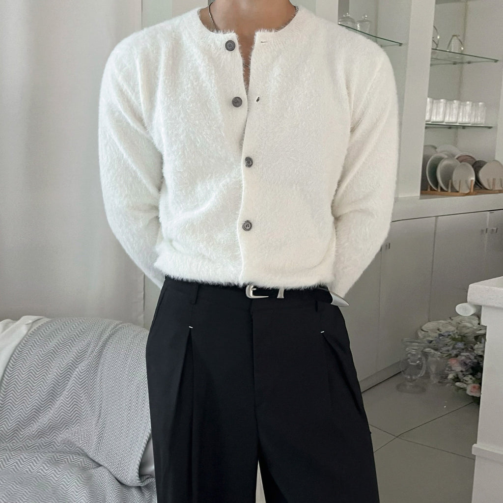 Vintage Knit Cardigan Men