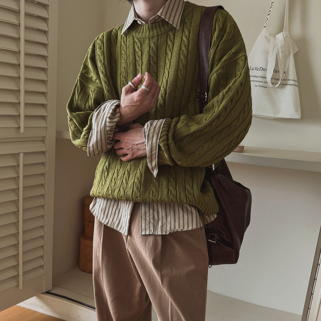 Knit Crewneck Sweater Men