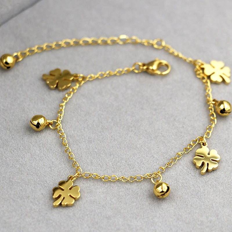 Flowers And Bell Anklets